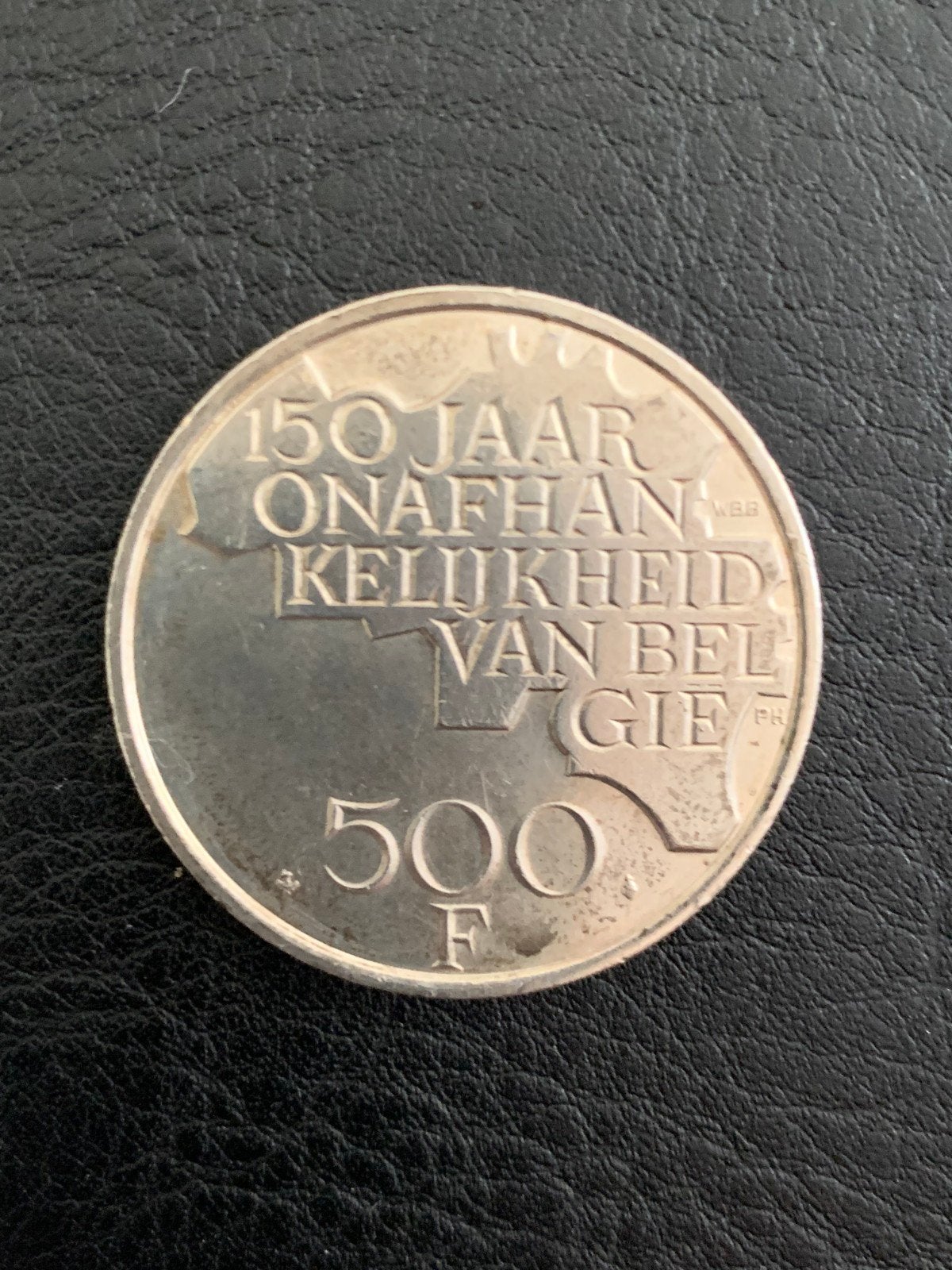 500 Bef Zilveren munt (nederlandstalig), Ophalen of Verzenden