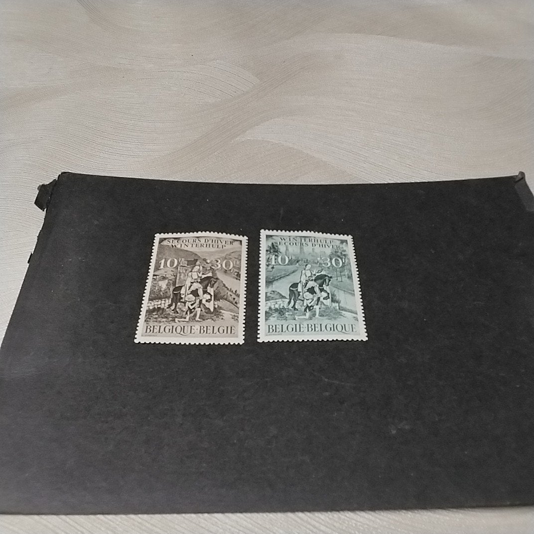 Charnière BELGIUM 639/640 avec coteau 3,20€, Enlèvement ou Envoi
