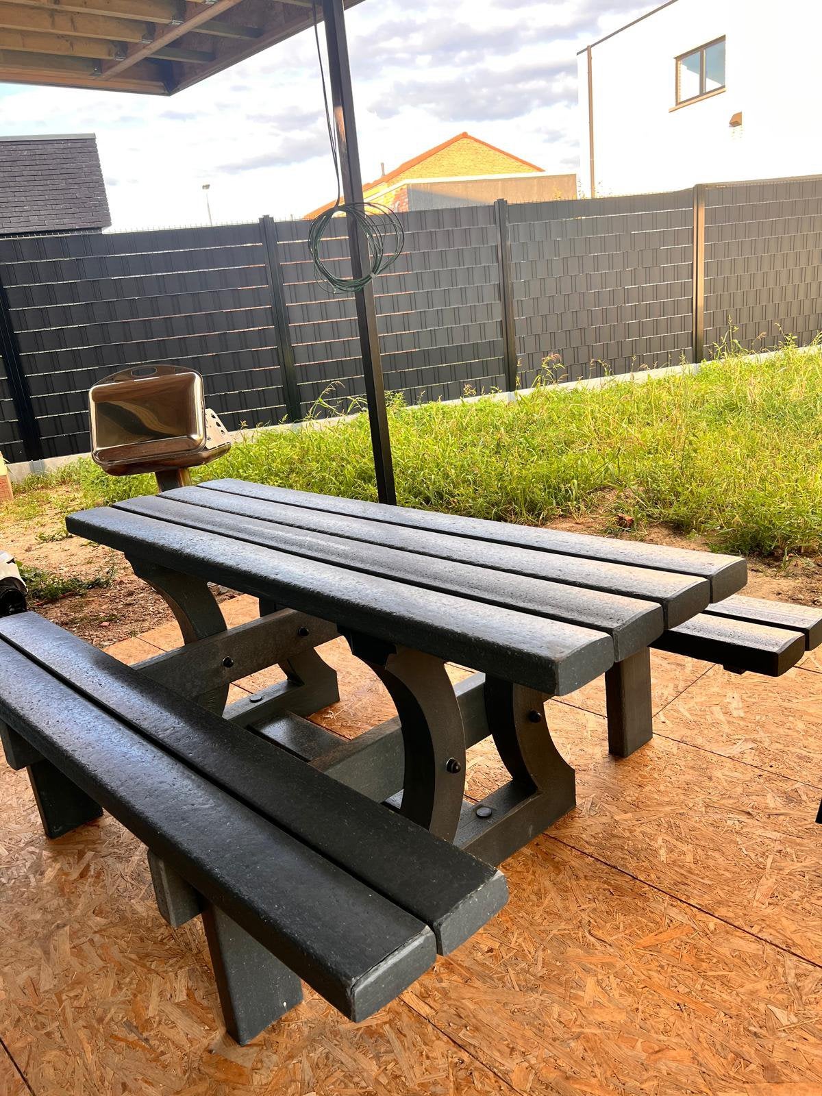 Picknick tafel van gerecycleerd plasticbeperktevoorraadOP=OP, Tuin en Terras, Ophalen, Zo goed als nieuw