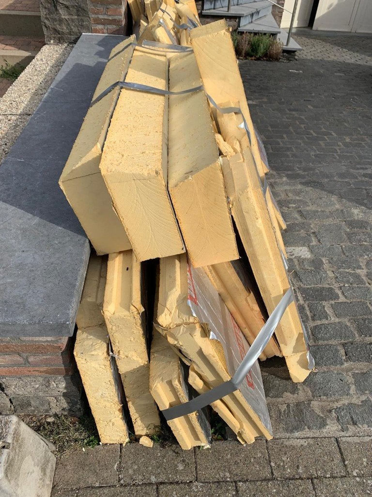 GRATIS Isolatie, Doe-het-zelf en Bouw, Ophalen, Gebruikt