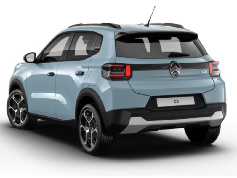 Citroen C3 Plus 110PK AUTO nieuw, Auto's, Automaat, Zwart, 1199 cc, Blauw