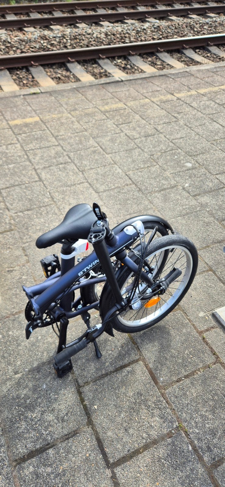 velo pliable btwin tilt 500, Vitesses, Frein sur jante, Comme neuf, Enlèvement