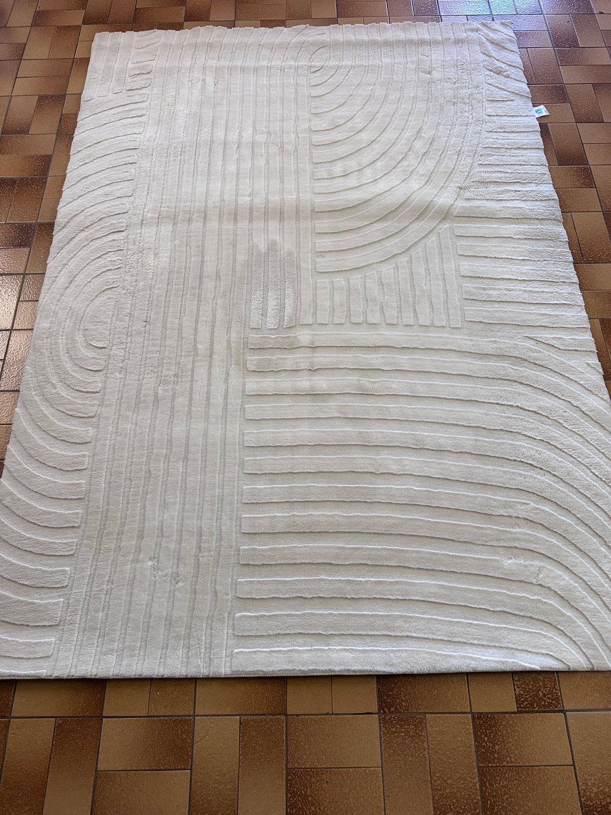 Tapijt van 100% polyester 160x230cm in onberispelijke staat, Ophalen, Zo goed als nieuw
