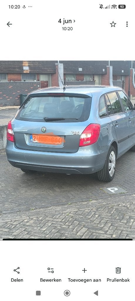 Auto, Stof, Blauw, 44 g/km, Particulier