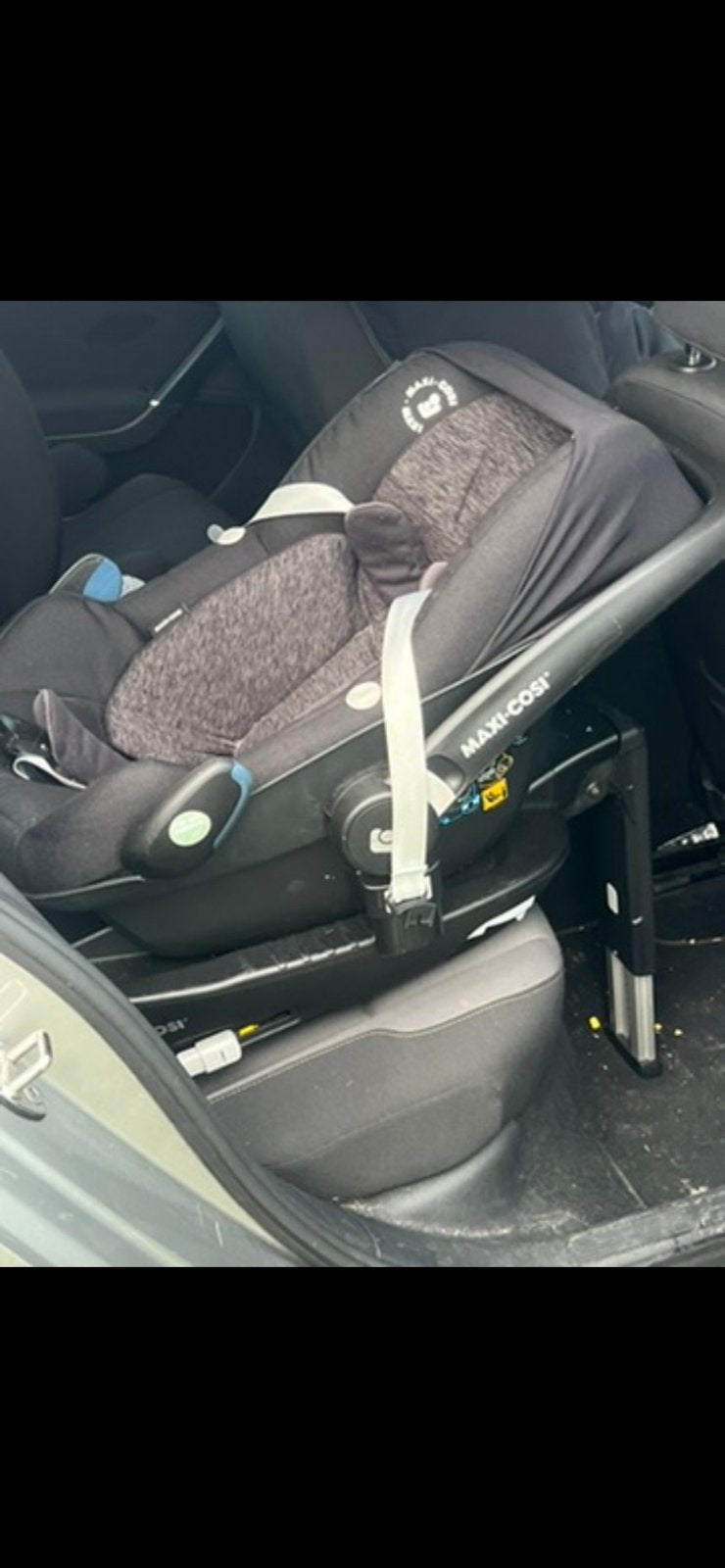 Maxi cosi met onderstel, Kinderen en Baby's, Ophalen, Autogordel of Isofix, Gebruikt, 0 t/m 13 kg