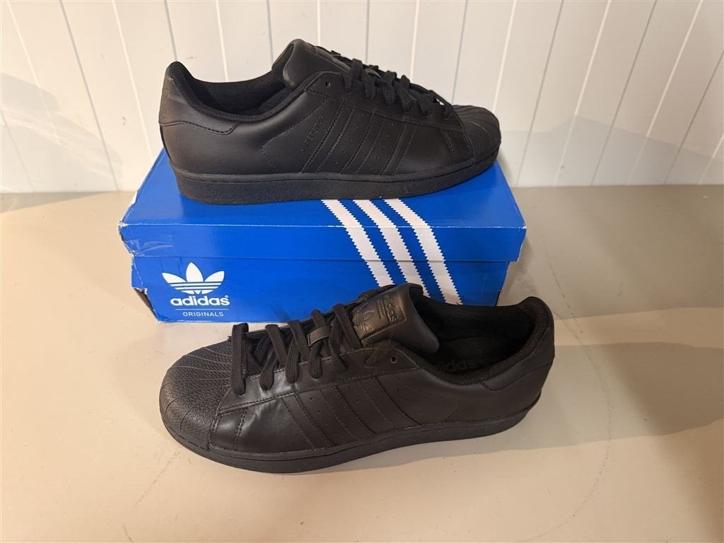 Adidas Superstar Foundation Black Black-Black Trainers [AF56, Enlèvement ou Envoi, Neuf