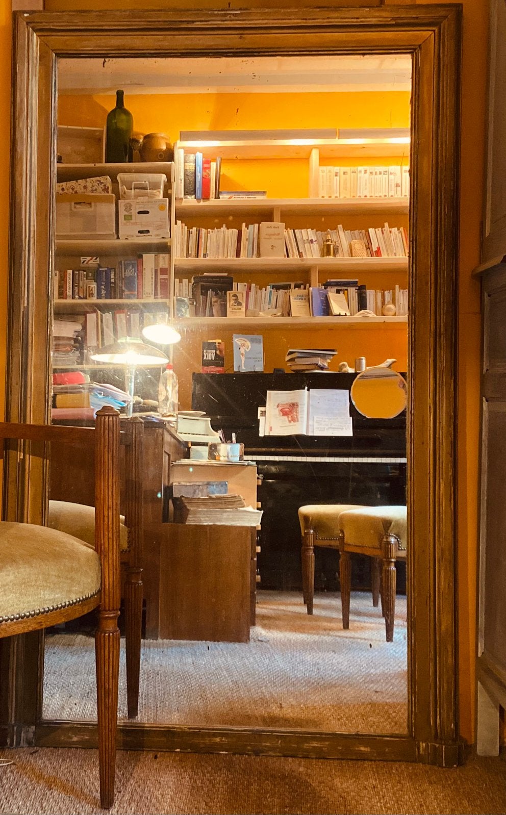 Grand Miroir Ancien Cadre Doré, Enlèvement