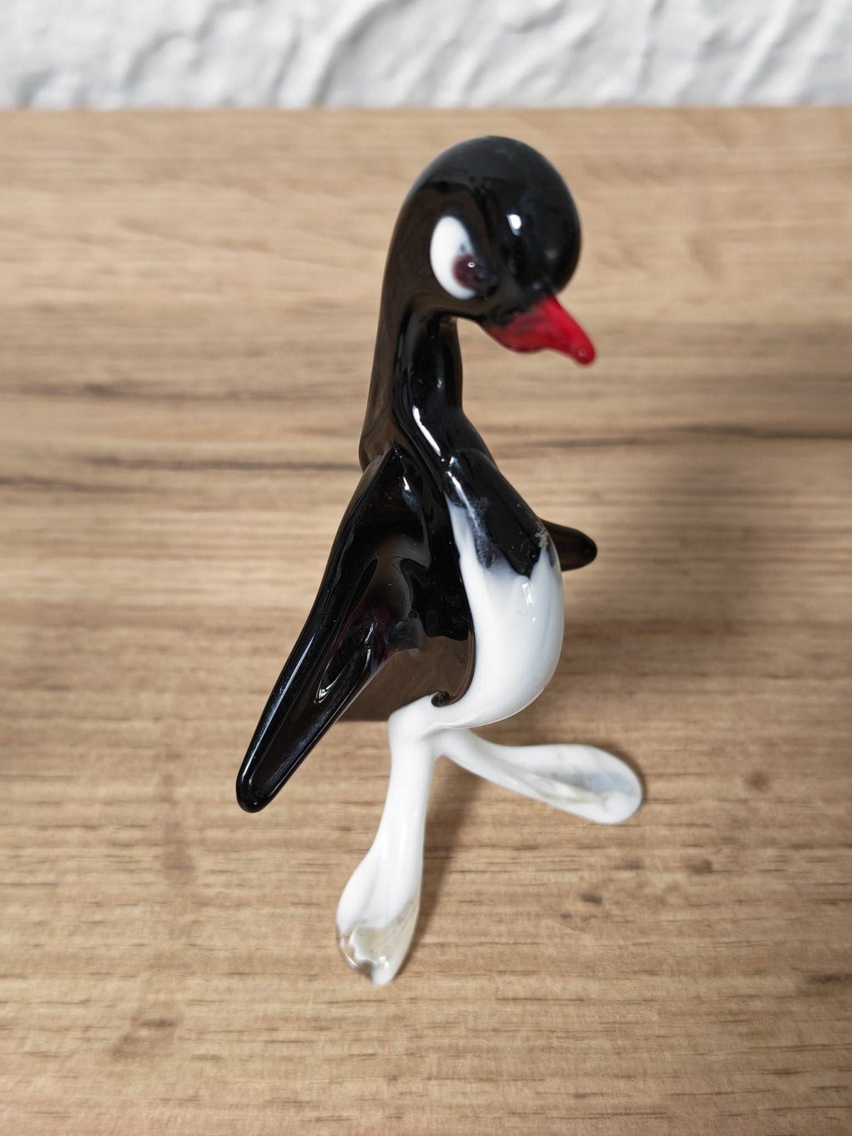 Vintage glazen pinguïn - Murano stijl, Ophalen of Verzenden