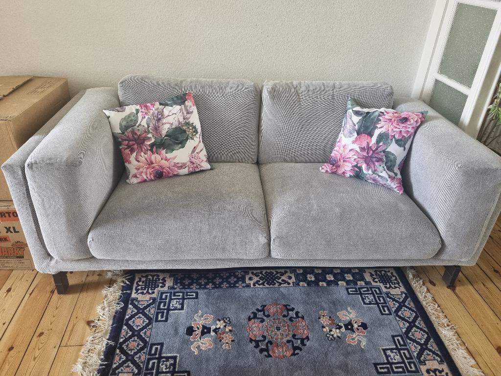 Canapé Nockeby IKEA Gris - Excellent état, Enlèvement, Comme neuf, Tissus