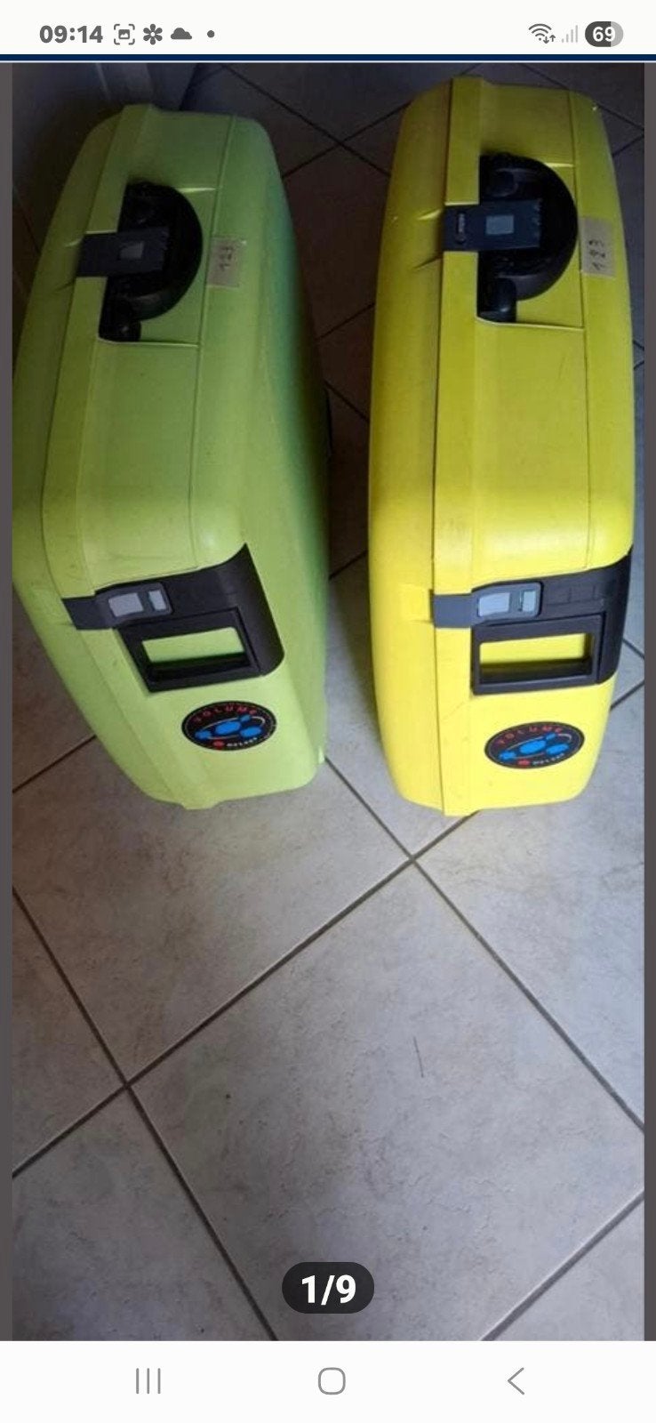 2 stevige reiskoffer /DELSEY
Lichte groene en gele, Handtassen en Accessoires, Koffers, Ophalen