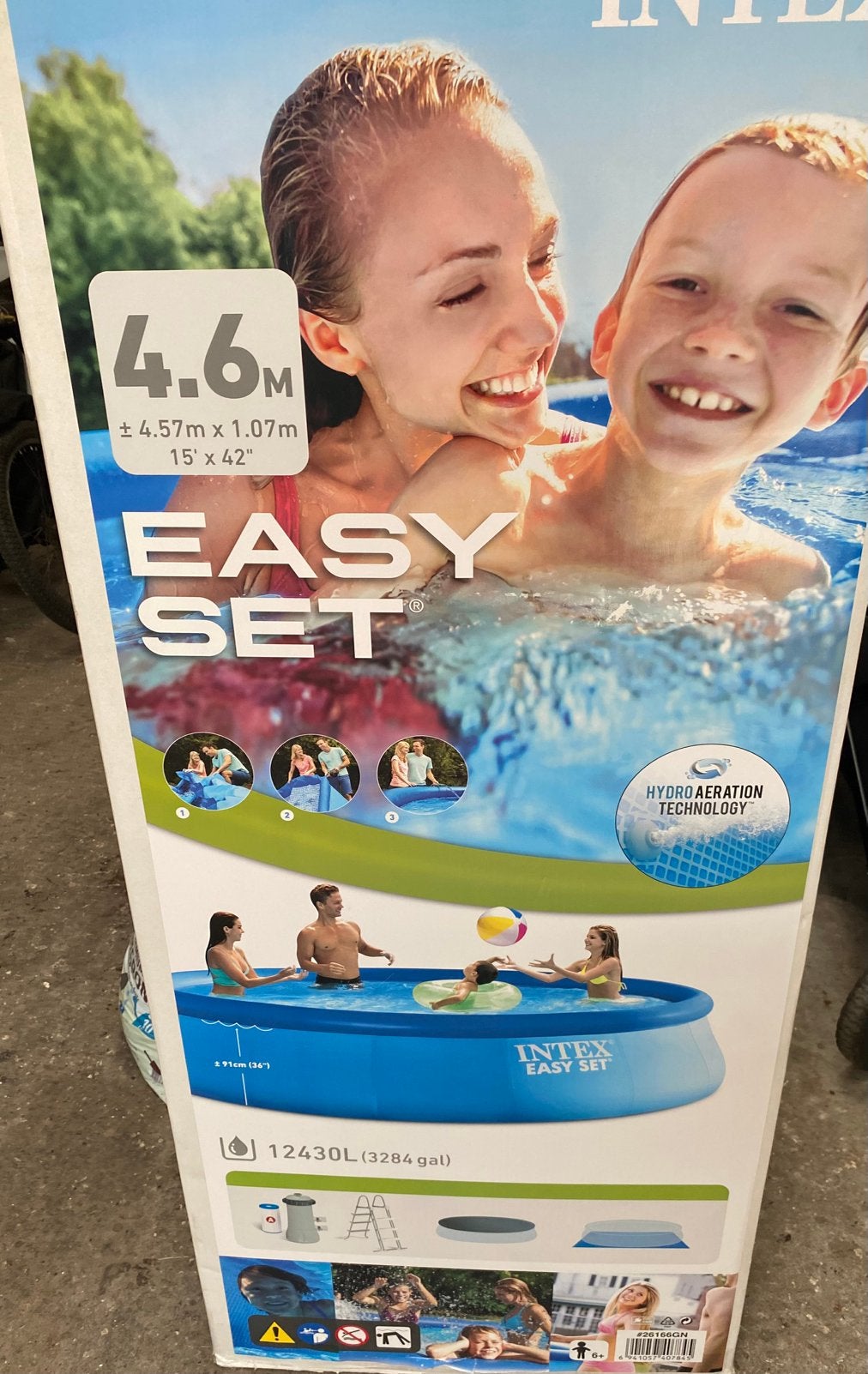 Intex zwembad nieuw ongeopend. Compleet met ladder en filter, Ophalen, Zo goed als nieuw