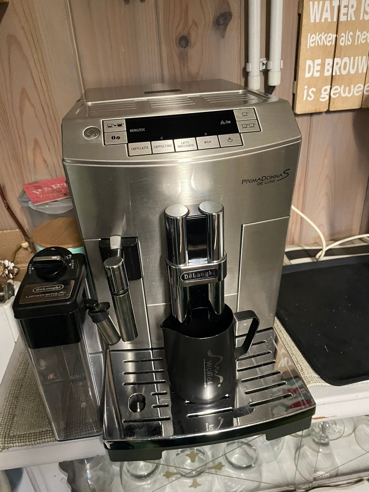 Delonghi Primadonna S Deluxe, Ophalen, Gebruikt