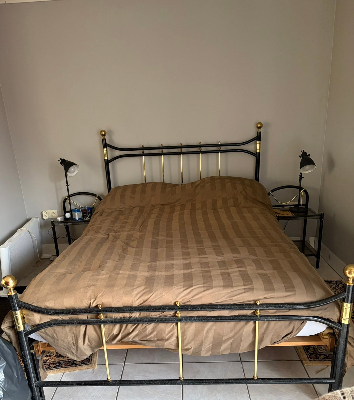 Tweepersoonsbed, Huis en Inrichting, Ophalen, Zo goed als nieuw