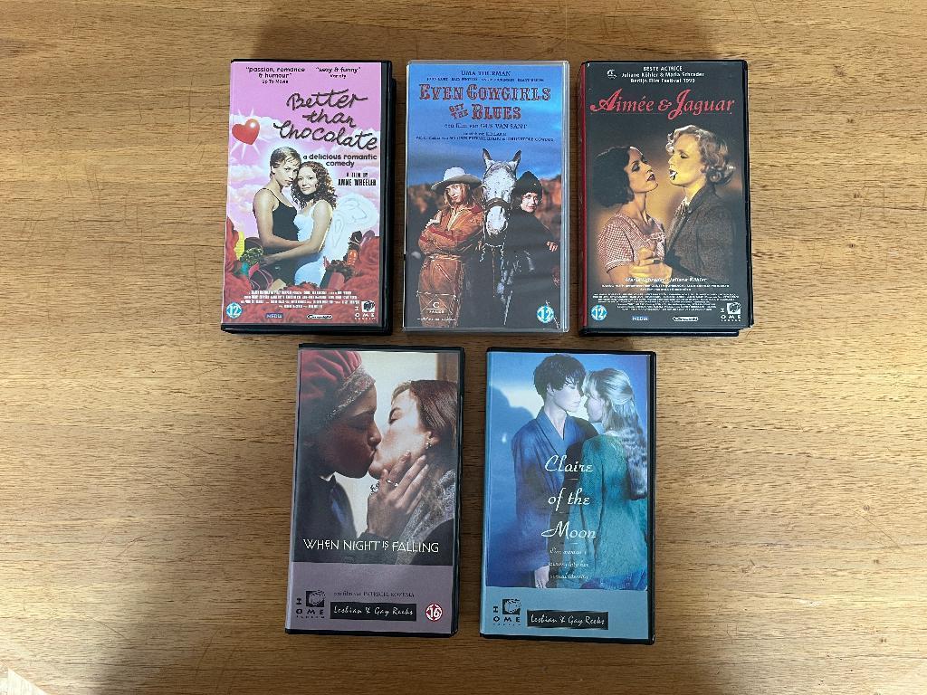 5 video's, Cd's en Dvd's, VHS | Film, Vanaf 12 jaar, Ophalen of Verzenden, Zo goed als nieuw, Overige genres