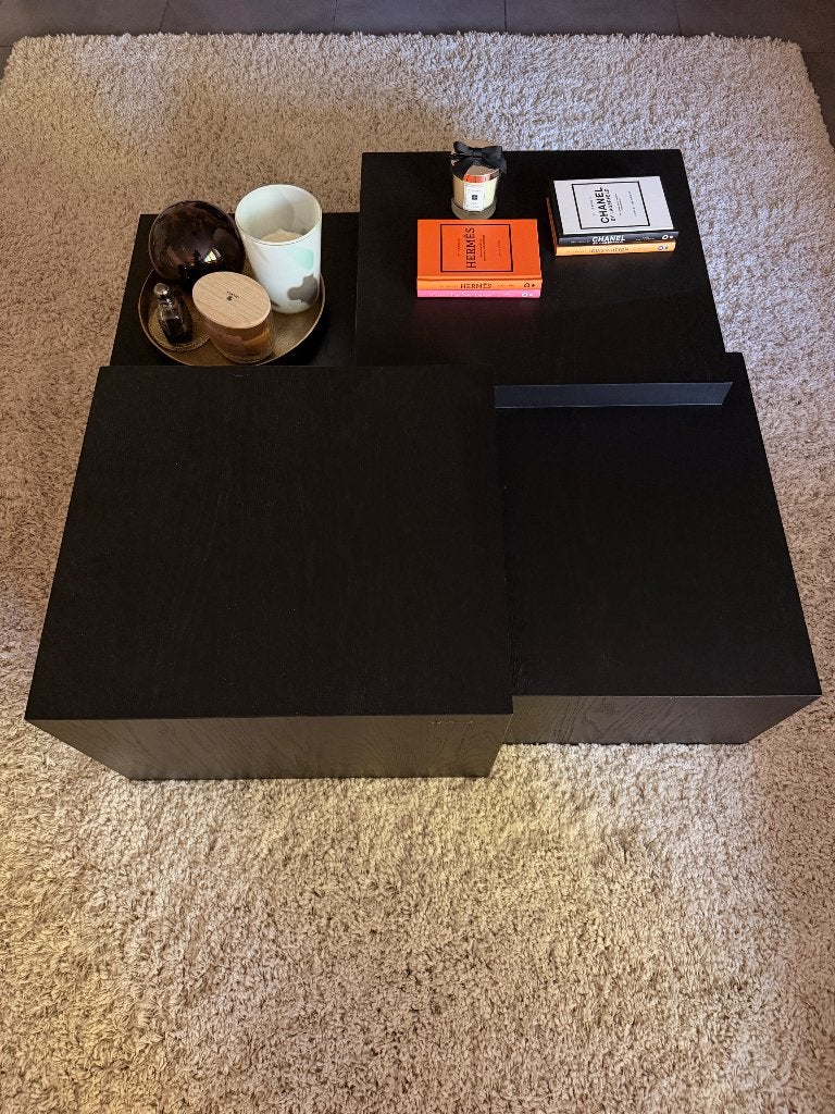 Eikenhout - Salon tafel, Ophalen, 50 – 75, Zo goed als nieuw, 100 tot 150 cm