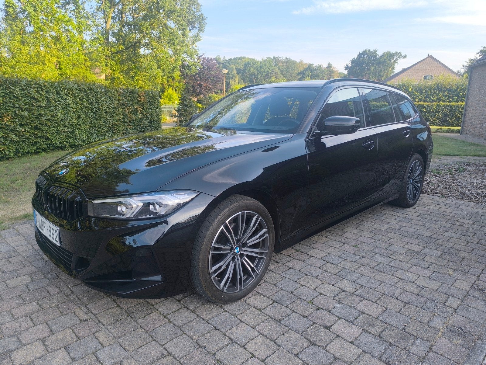 BMW 318i Touring G21 AUTOMAAT #benzine met GARANTIE, Automaat, Zwart, Startonderbreker, Break