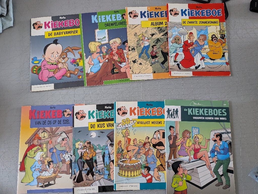 Lot 17 strips Kiekeboe, Livres, BD, Utilisé, Plusieurs BD, Enlèvement ou Envoi