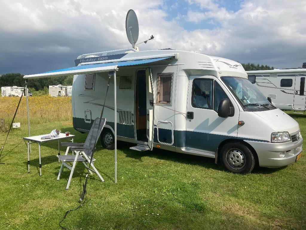 camper Hobby 600 FC 2.8 JTD Ducato / Alco chassis, Caravanes & Camping, Camping-cars, 6 à 7 mètres, Siège standard, Toilette à cassette