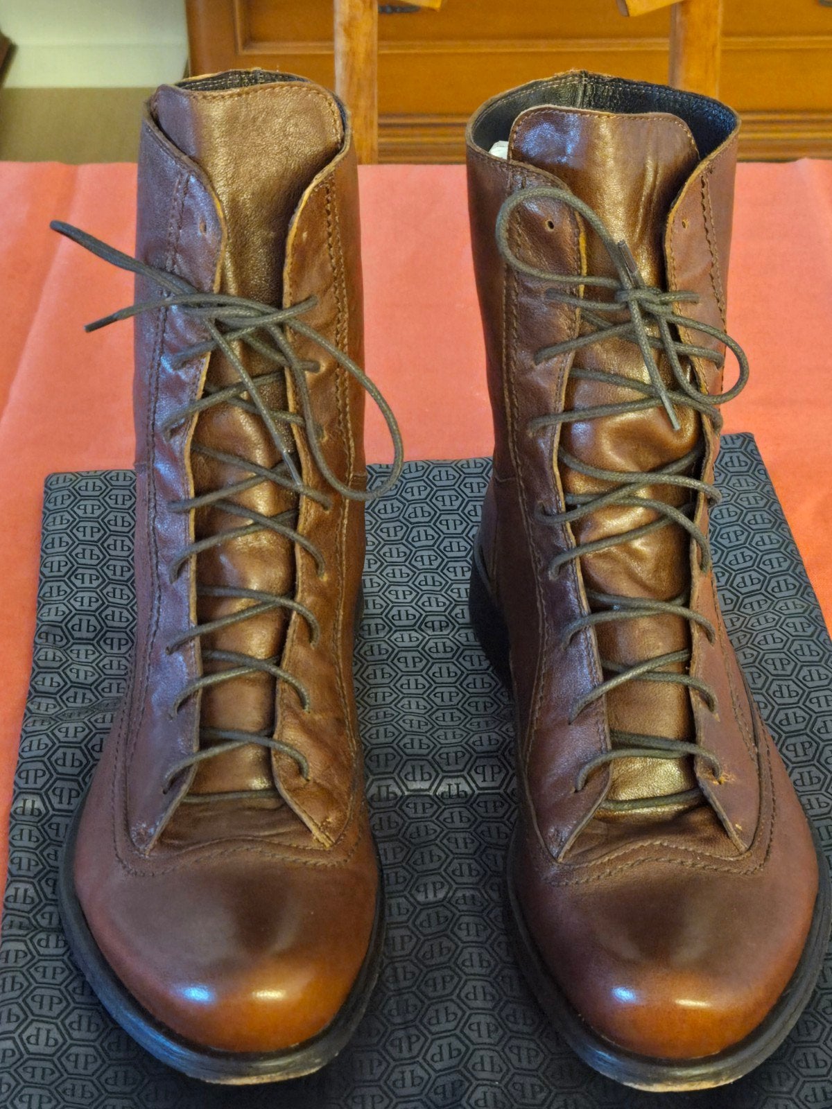 Bottes neuves, taille 41/42 de la marque Vera Cées à la main, Neuf, Bottes, Enlèvement ou Envoi, Brun