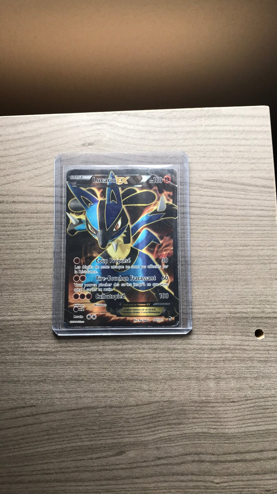 Carte lucario ancienne, Utilisé
