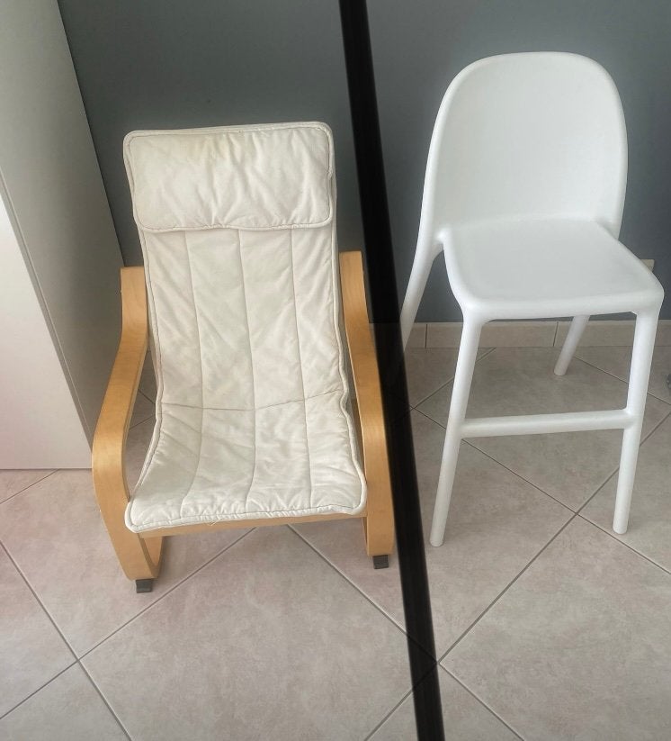 Chaise urban ikea / siege paong okea prix sur photo, Jardin & Terrasse, Enlèvement, Comme neuf