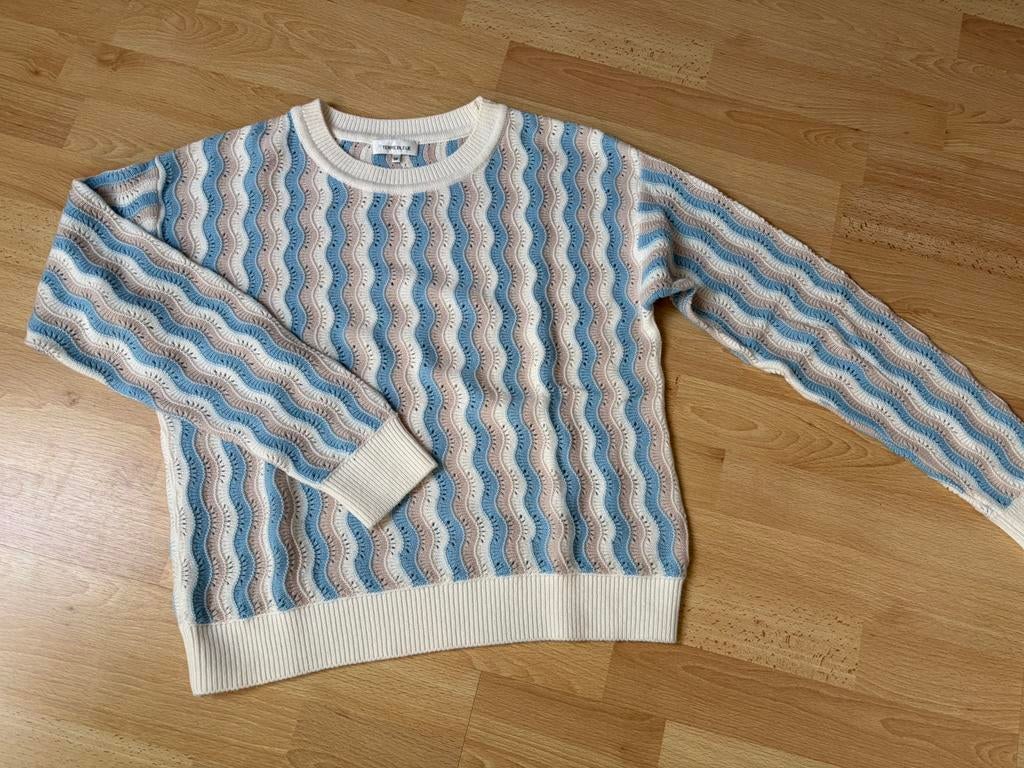 Trui Terre Bleue, maat 38., Verzenden, Zo goed als nieuw, Maat 38/40 (M), Blauw