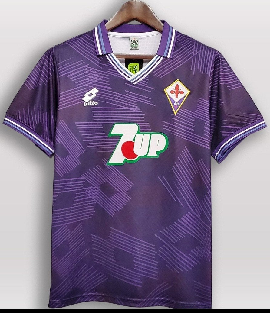 Fiorentina Batistuta Voetbal Thuisshirt Origineel 1992, Envoi