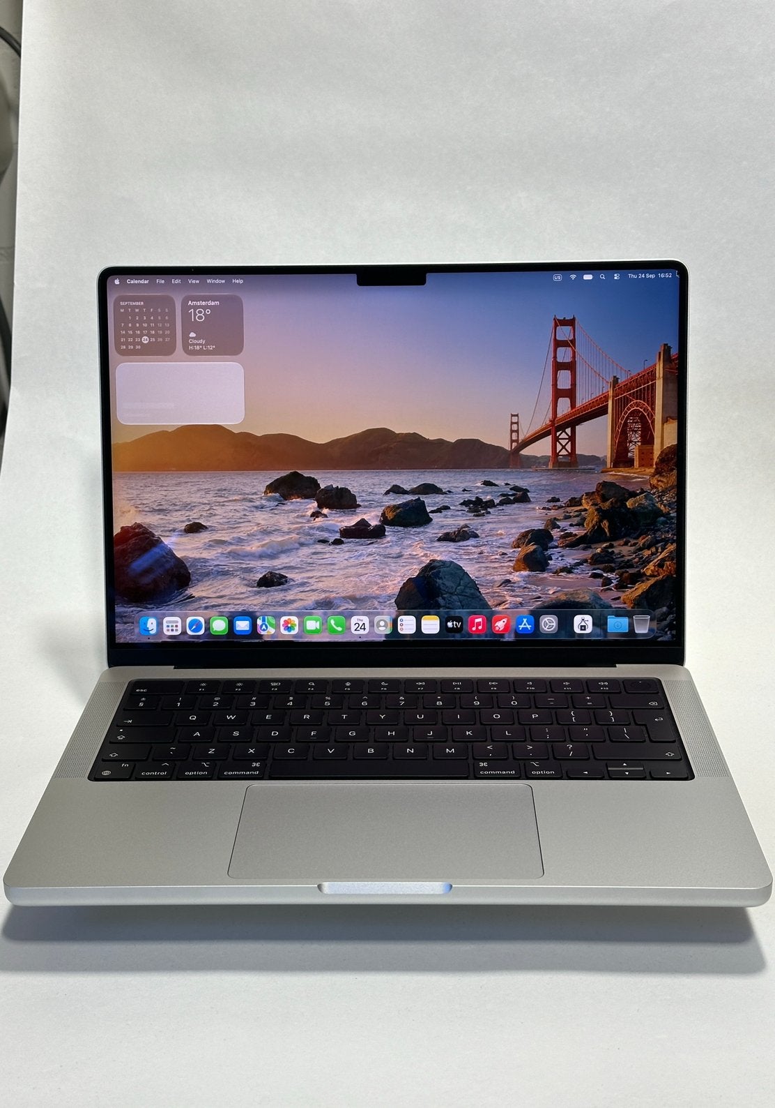 MacBook Pro 14 inch M4 pro 24GB/512GB met 1 jaar garantie, MacBook Pro, Qwerty, Overige groottes, 512 GB
