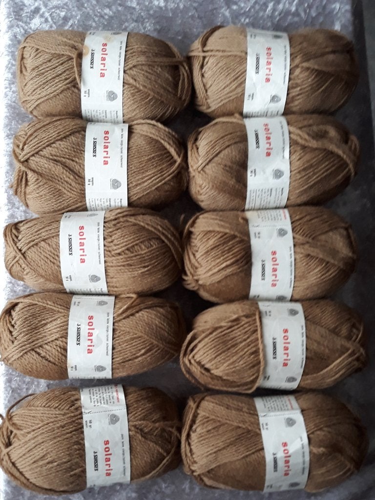 Solaria brei- haak wol 3 Suisses 10 st. bruin - Nog NIEUW, Ophalen, Nieuw, Breien of Haken, Wol of Garen