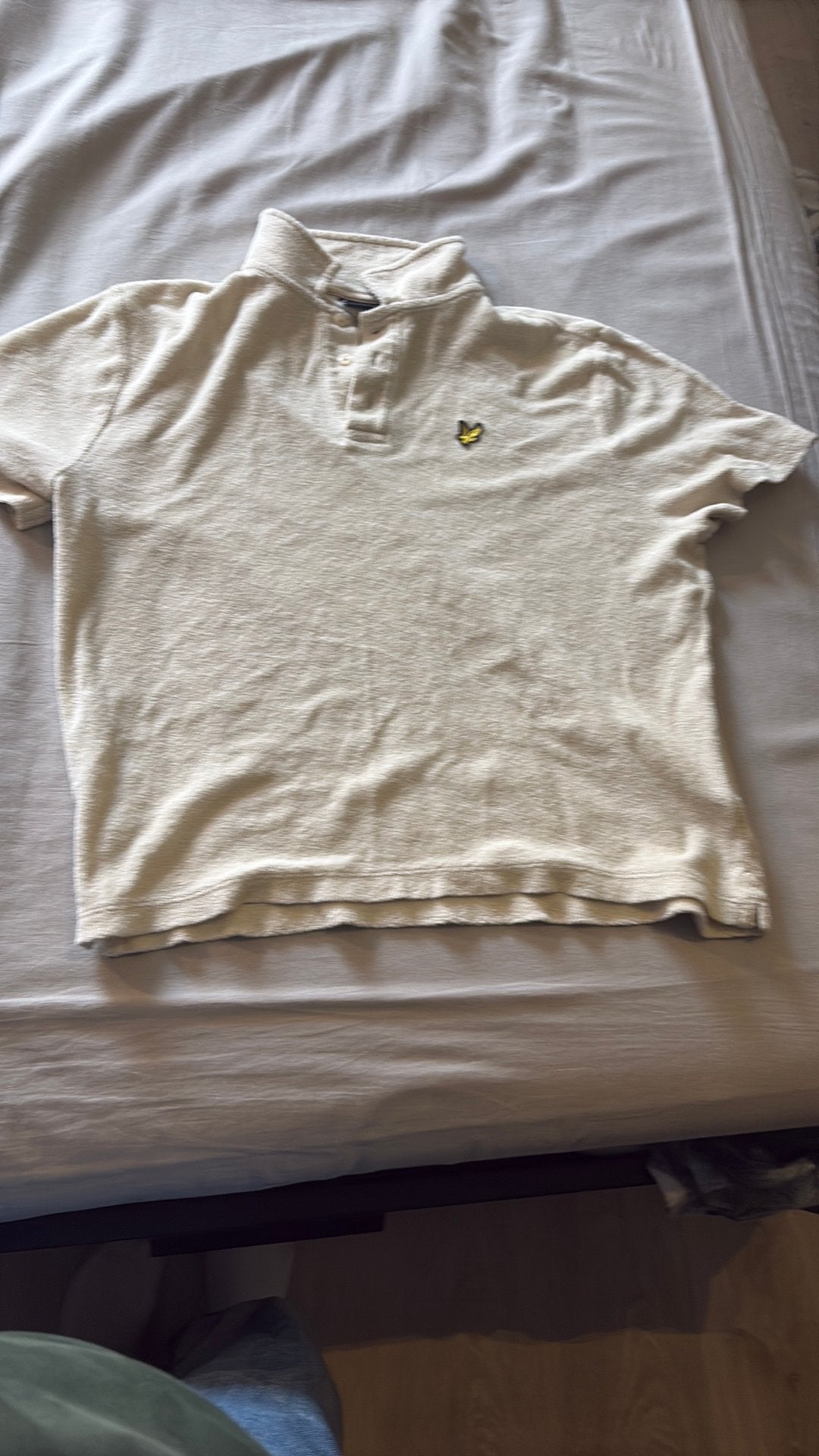 Lyle & scott polo, Kleding | Heren, Ophalen, Zo goed als nieuw, Overige maten, Beige