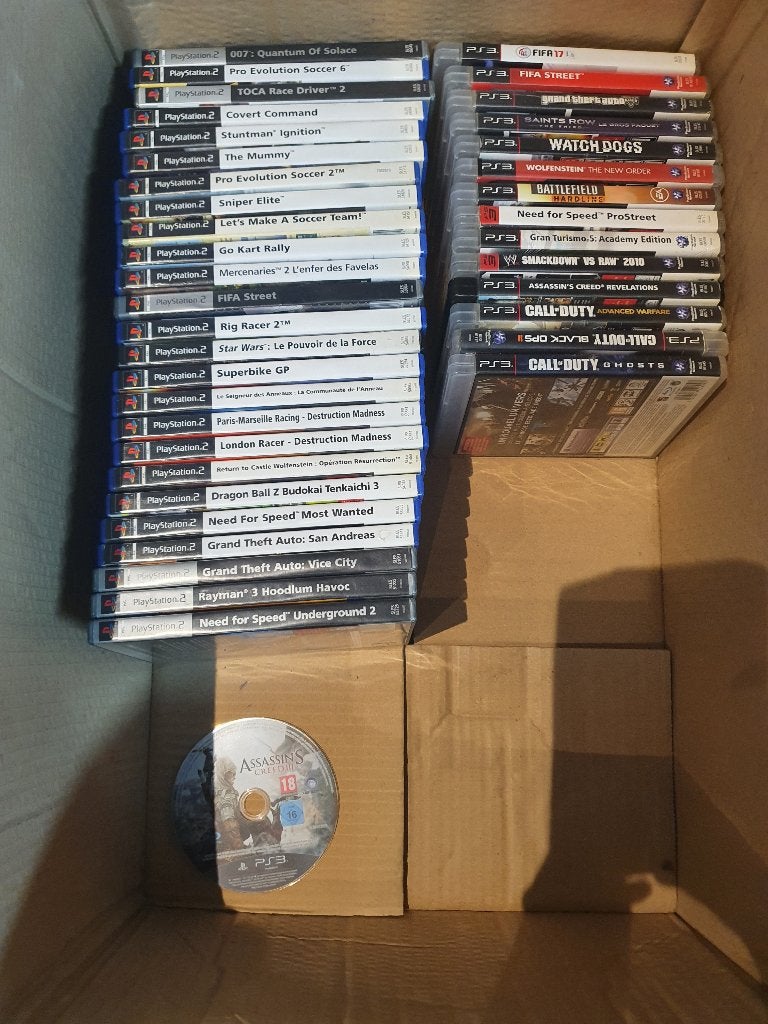 Jeux de Playstation 2 et Playstation 3, Enlèvement, Utilisé