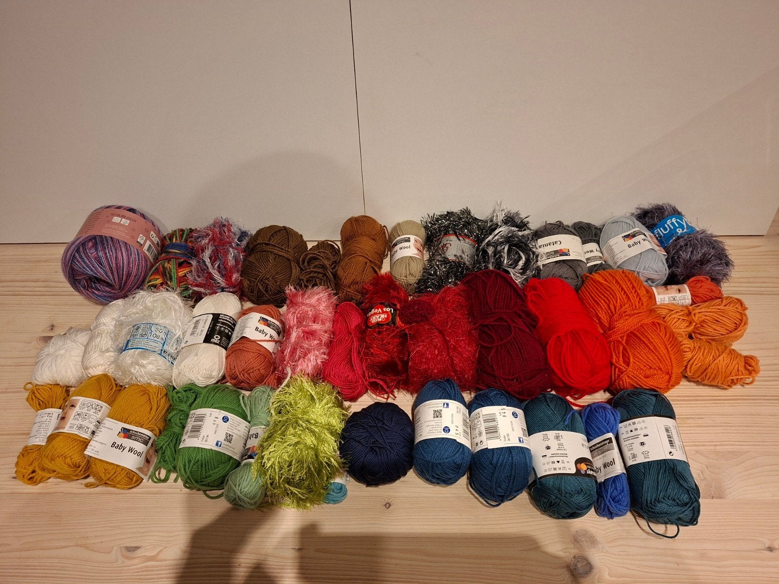lot van 40+ bolletjes haak wol amigurumi, Ophalen