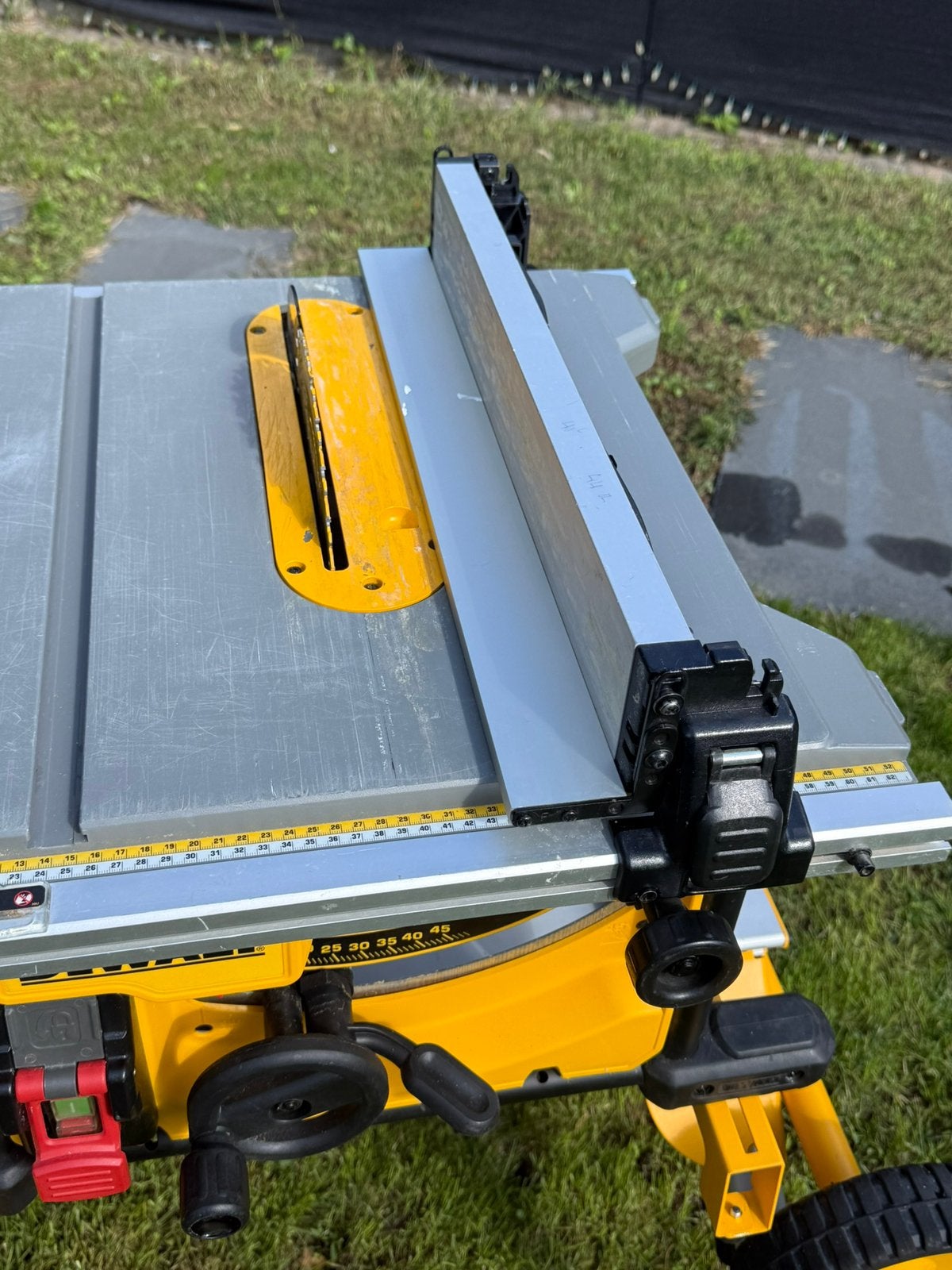 Dewalt DWE7585 QS met onderstel!, Ophalen, Cirkelzaag, 70 mm of meer, Zo goed als nieuw