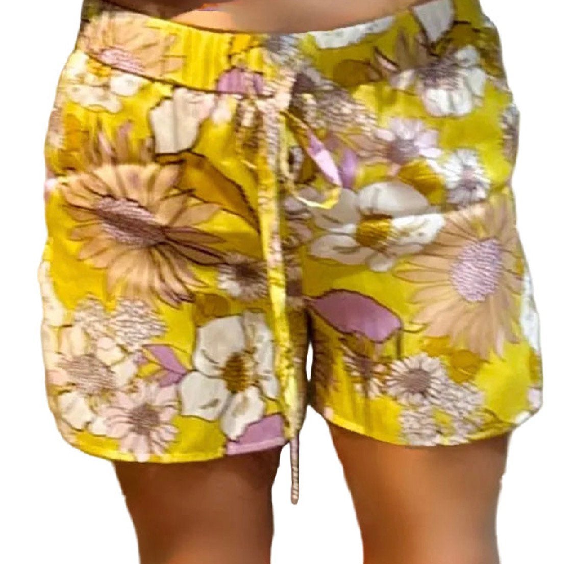 Nieuw 195€ Sandro gele bloemenshort t 36, Kleding | Dames, Ophalen of Verzenden, Nieuw, Geel