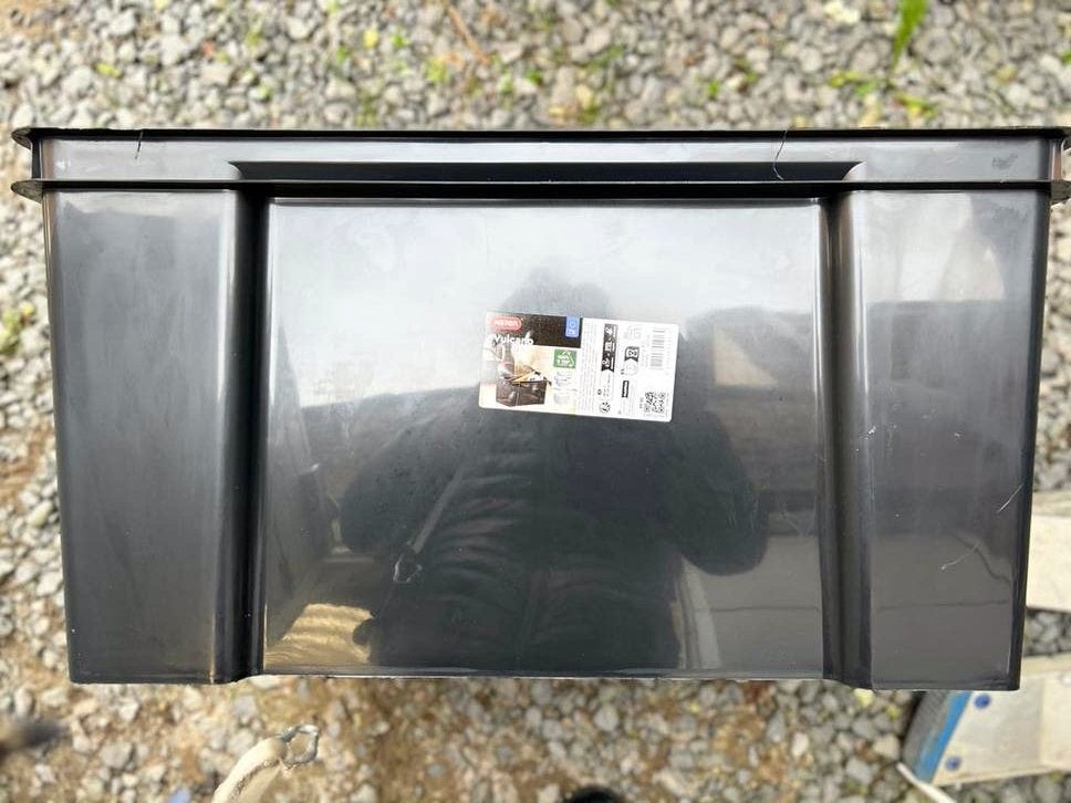 Keter Vulcano opbergbox 50l zwart. 2 st, Tuin en Terras, Bergingen en Tuinkasten, Nieuw, Kunststof, Ophalen