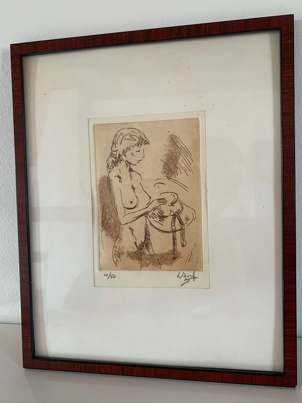 Ets van Leonardo Torfs, Antiquités & Art, Eau-forte, 1950 - 1999, Portrait, 10 cm