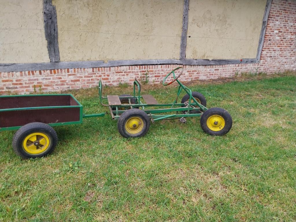 Go kart geel groen, Ophalen