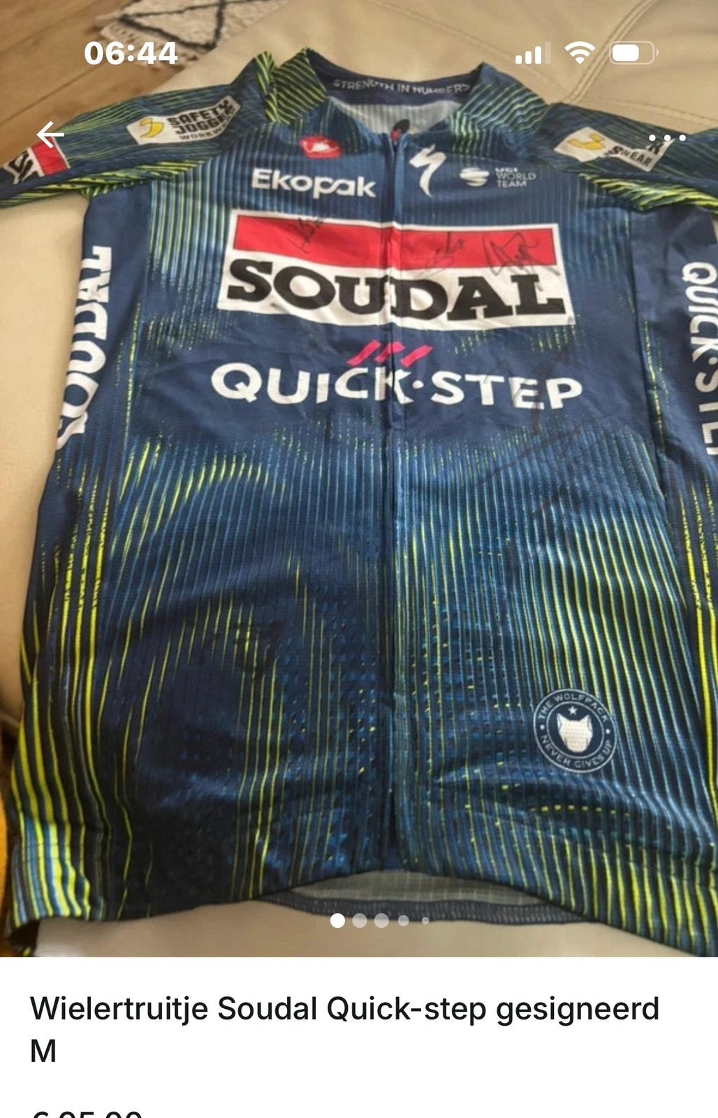 Pull signé Soudal Quickstep M neuf, Enlèvement ou Envoi, Neuf, Vêtements