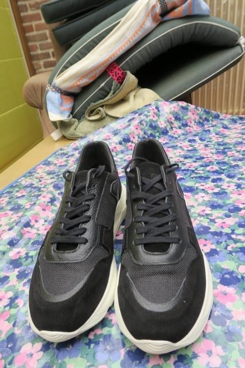 Sneakers nieuw zwart veters March 23 mt 41, Neuf, Enlèvement ou Envoi, Noir, March 23