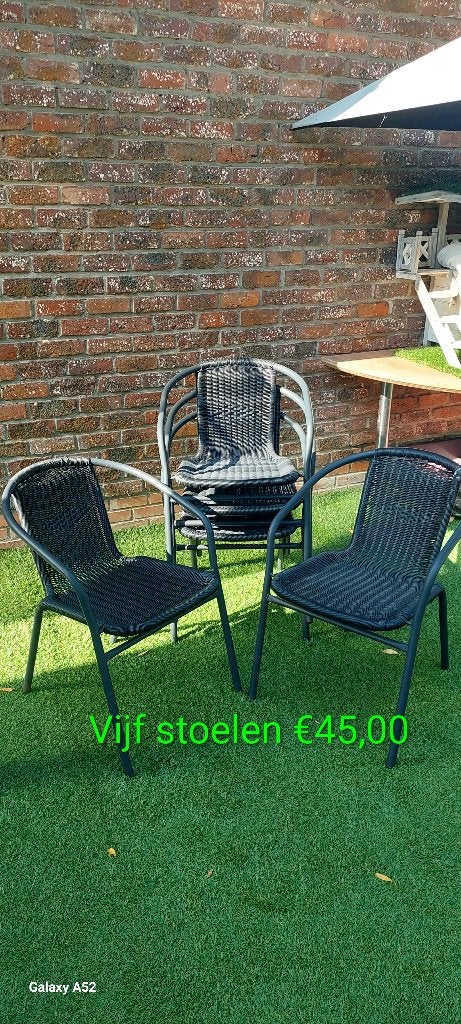 Stoelen., Huis en Inrichting, Stoelen, Ophalen, Gebruikt, Zwart, Vijf, Zes of meer stoelen