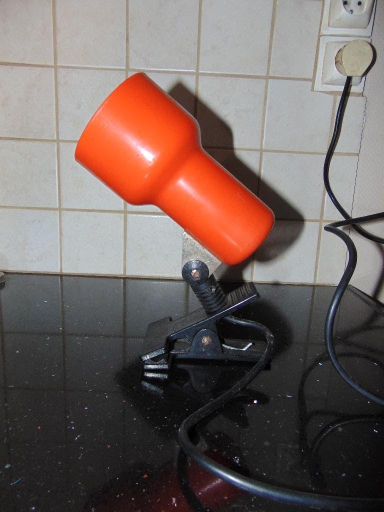 Retro bureaulamp met klem, Ophalen of Verzenden, Huis en Inrichting