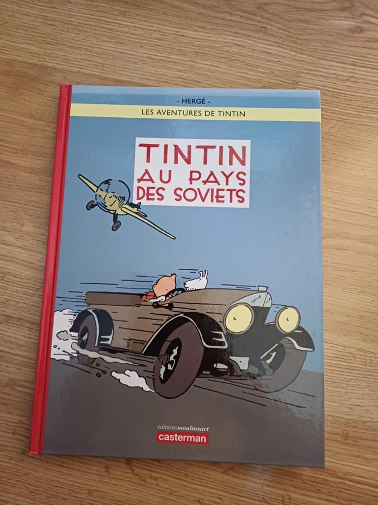 35) Mini Award/BD Tintin in het land van de Sovjets ingekleu, Eén stripboek, Ophalen of Verzenden, Zo goed als nieuw, Herge