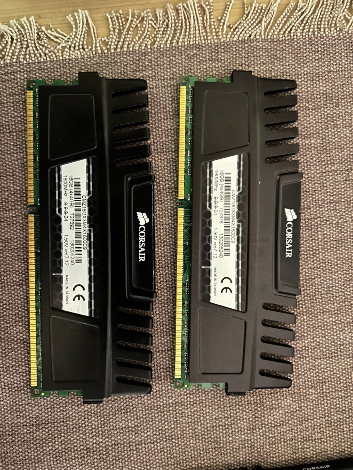 Corsair Vengeance 8GB (2x4GB) DDR3 1600MHz RAM, Computers en Software, Ophalen of Verzenden, Zo goed als nieuw, DDR3