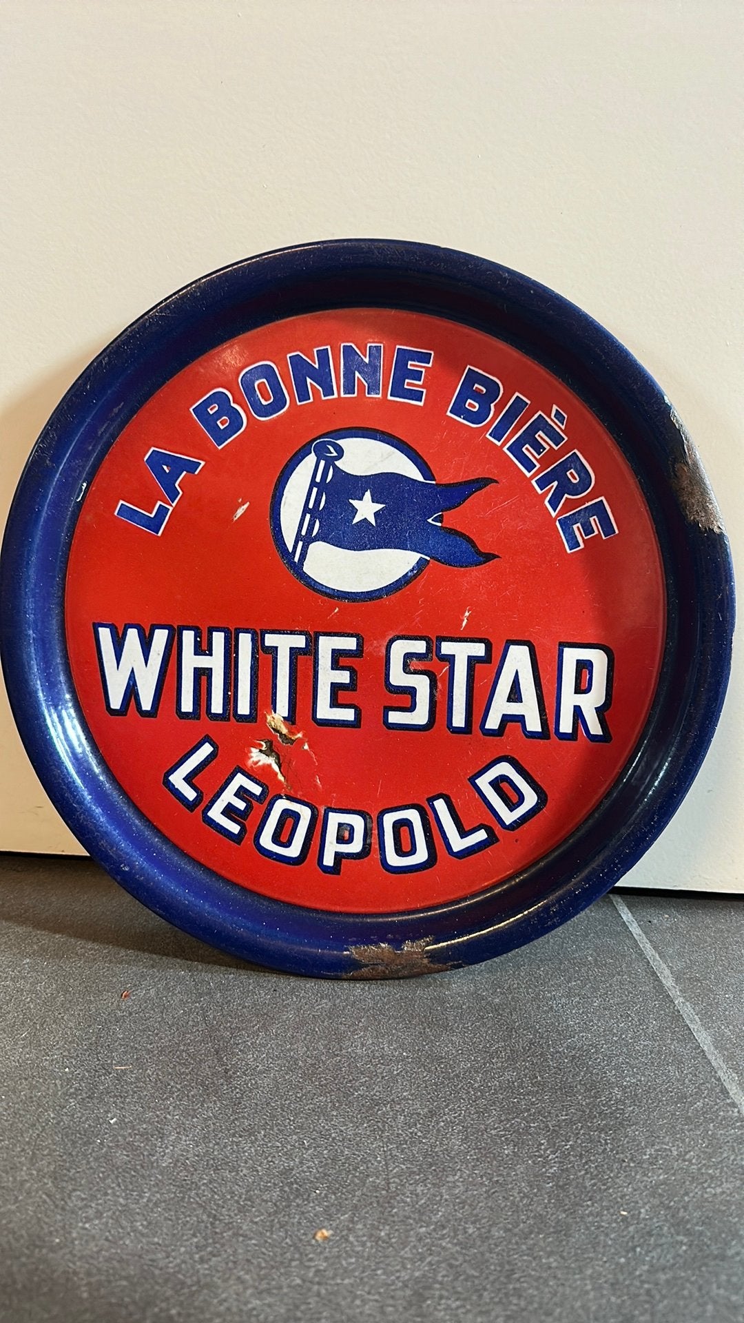 White star leopold reclamebord, Collections, Enlèvement ou Envoi, Comme neuf, Panneau publicitaire
