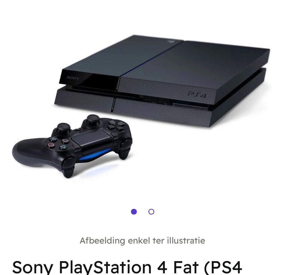 Ps4 te koop + controller, Games en Spelcomputers, Ophalen, Met 1 controller, Original, 500 GB
