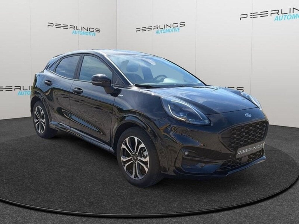 Ford Puma 1.0i Ecoboost MHEV 92kW Aut. ST-Line, Auto's, Automaat, Puma, Zwart, 5 zetels