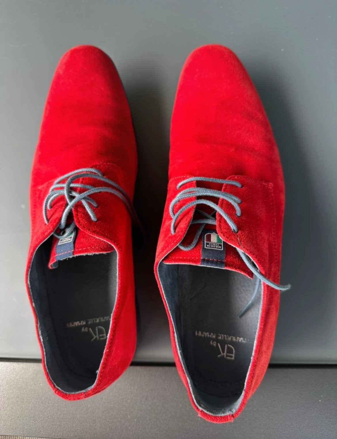 Suède schoenen m42 designermerk EK by Emmanuelle Khanh Paris, Kleding | Heren, Schoenen, Nieuw, Veterschoenen, Overige kleuren