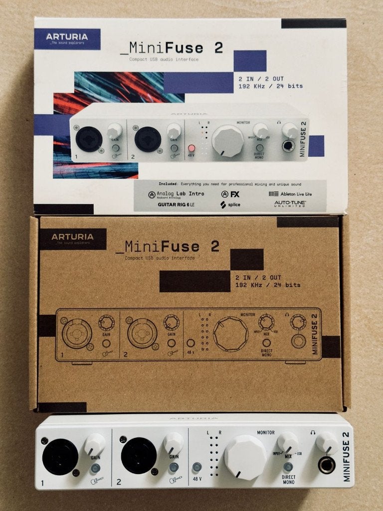 Arturia MiniFuse 2 USB-C Audio Interface, Audio, Tv en Foto, Professionele apparaten, Ophalen of Verzenden, Gebruikt, Audio