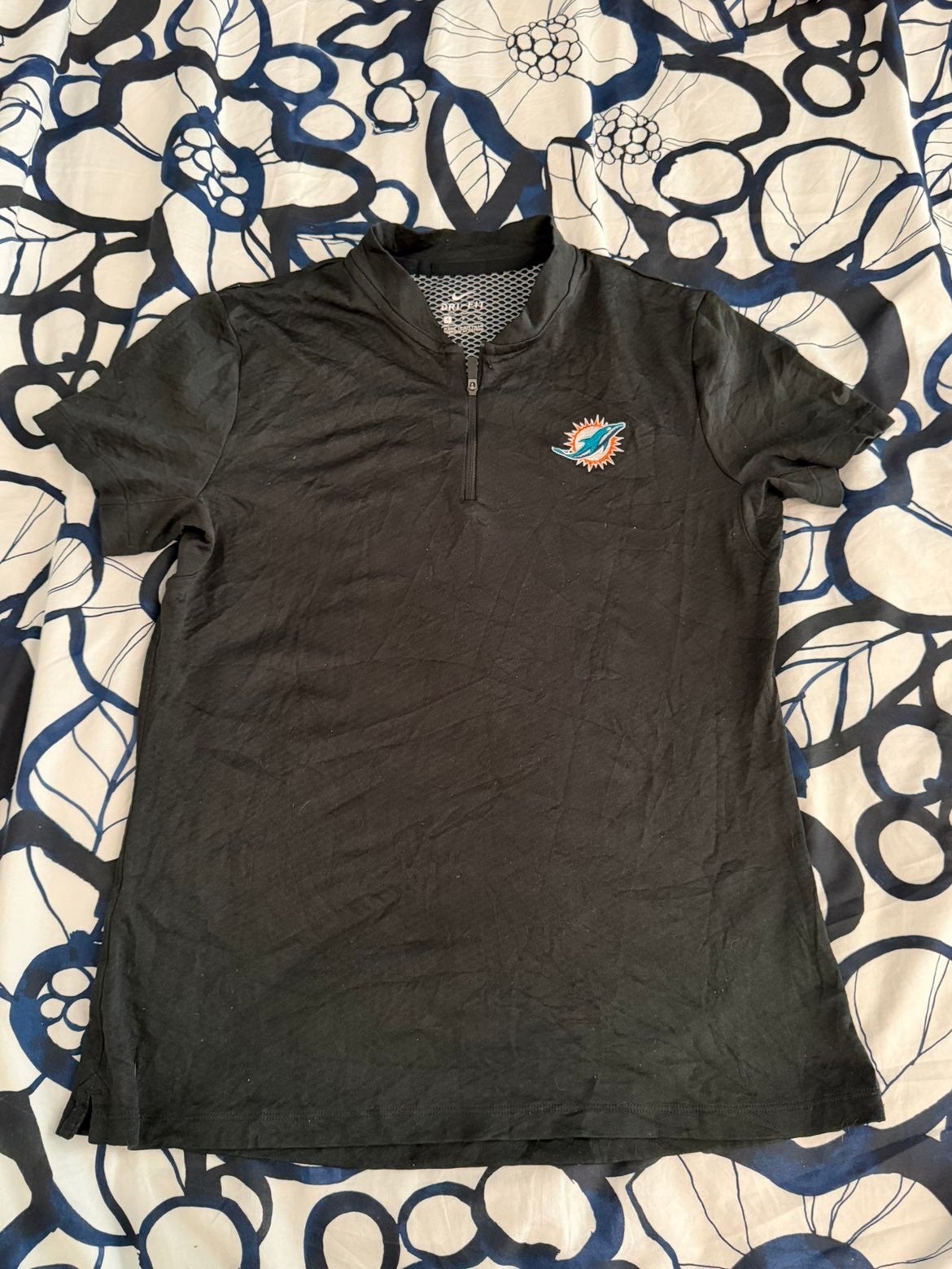 Nike Miami Dolphins zwart Dri-FIT poloshirt - Maat S, Ophalen of Verzenden, Zo goed als nieuw