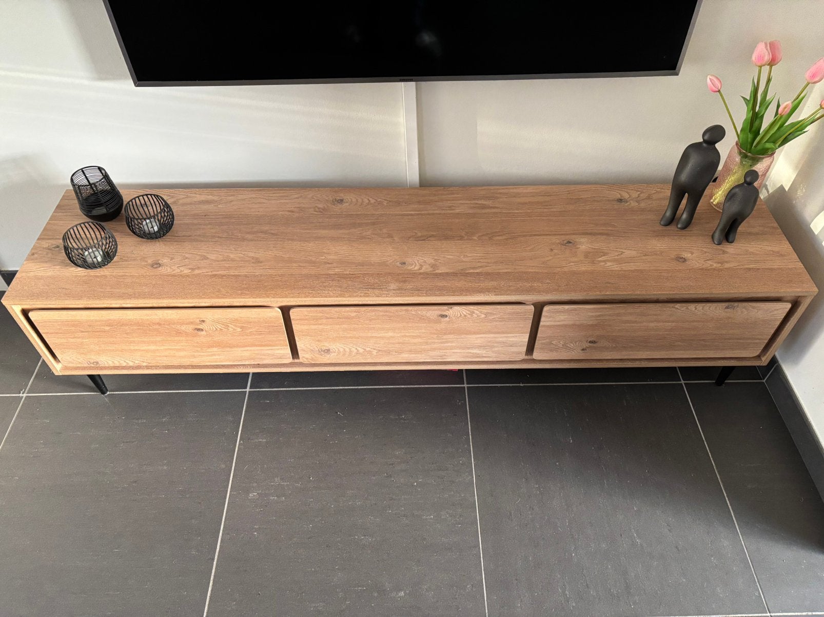 JUNTOO tv meubel + dressoirkast, Ophalen, Zo goed als nieuw